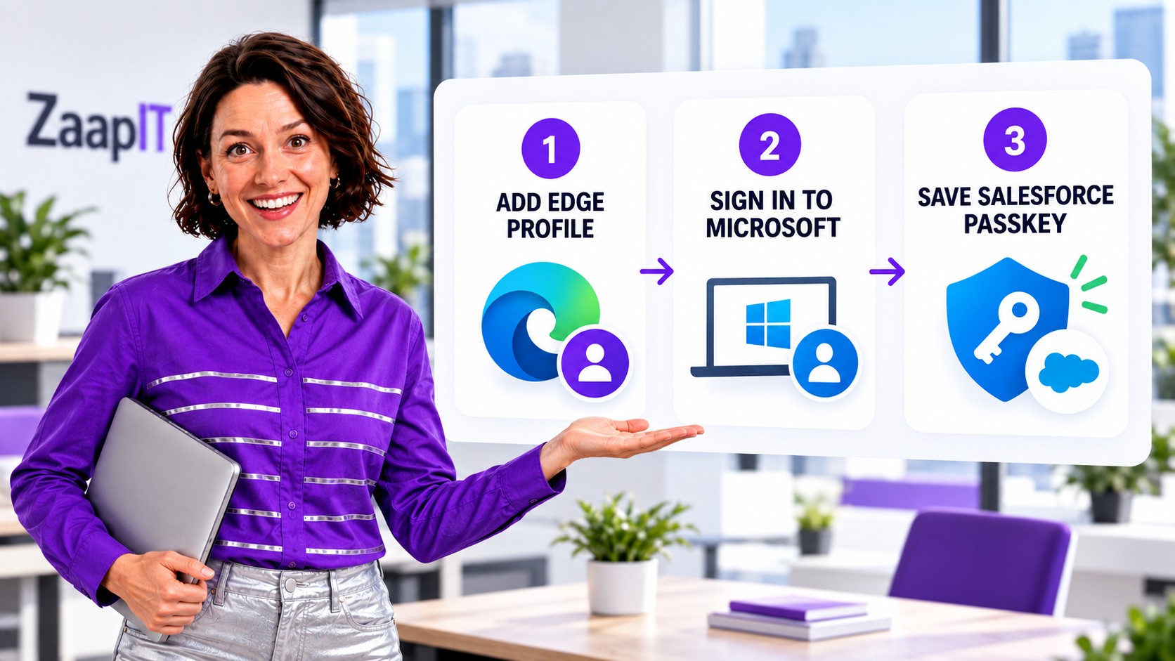 Create a Salesforce passkey with Microsoft Password Manager in Microsoft Edge